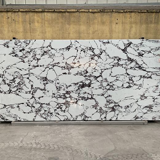 new designed white luxury quartz slab
