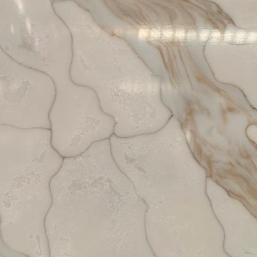 Luxury calacatta white quartz surface engineered stone