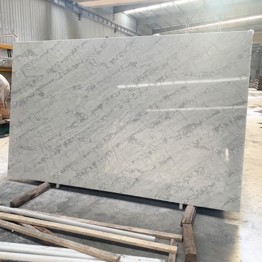 Premium grey quartz engineered stone slab